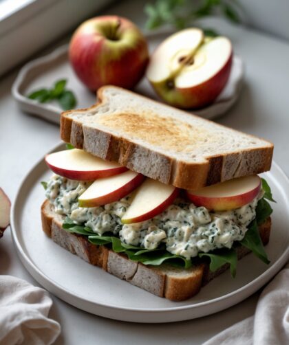 Martha Stewart-Inspired Turkey Sandwich ready to serve