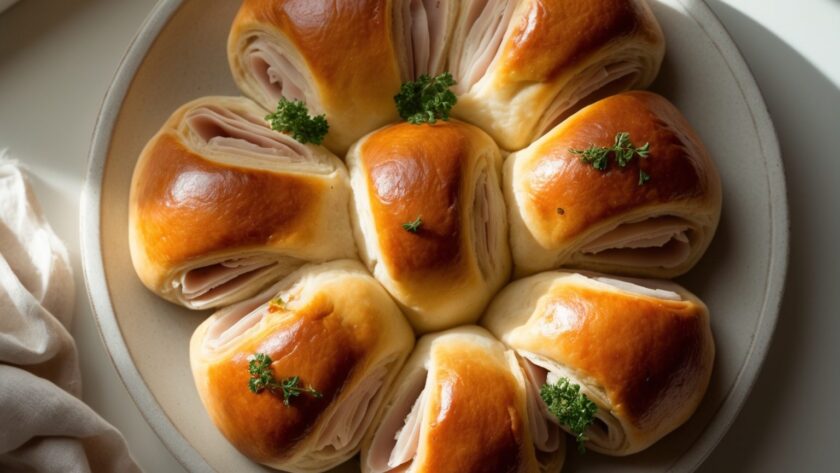 Martha Stewart-Inspired Turkey Tail Rolls ready to serve