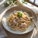Martha Stewart-Inspired Turkey Tetrazzini ready to serve
