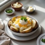 Martha Stewart-Inspired Twice-Baked Potatoes ready to serve