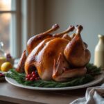Close-up of Martha Stewart-Inspired Upside-Down Turkey showing its texture